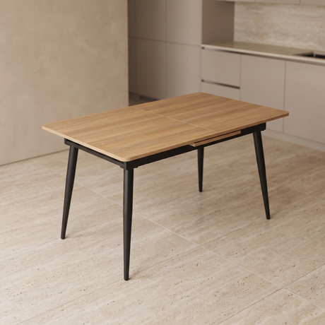 DTOG2503 Extendable Dining Table, 120x80cm to 155x80cm - view 3 - JassourCo.