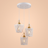 A305-3WH'' Triple Pendant Light, White Finish