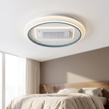 8501 -Led Fan Ceiling Light, White Finish