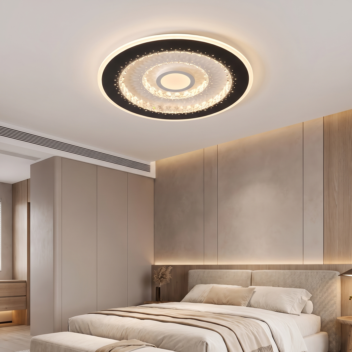 GLX19533-500'' Led Ceiling Light, White Finish