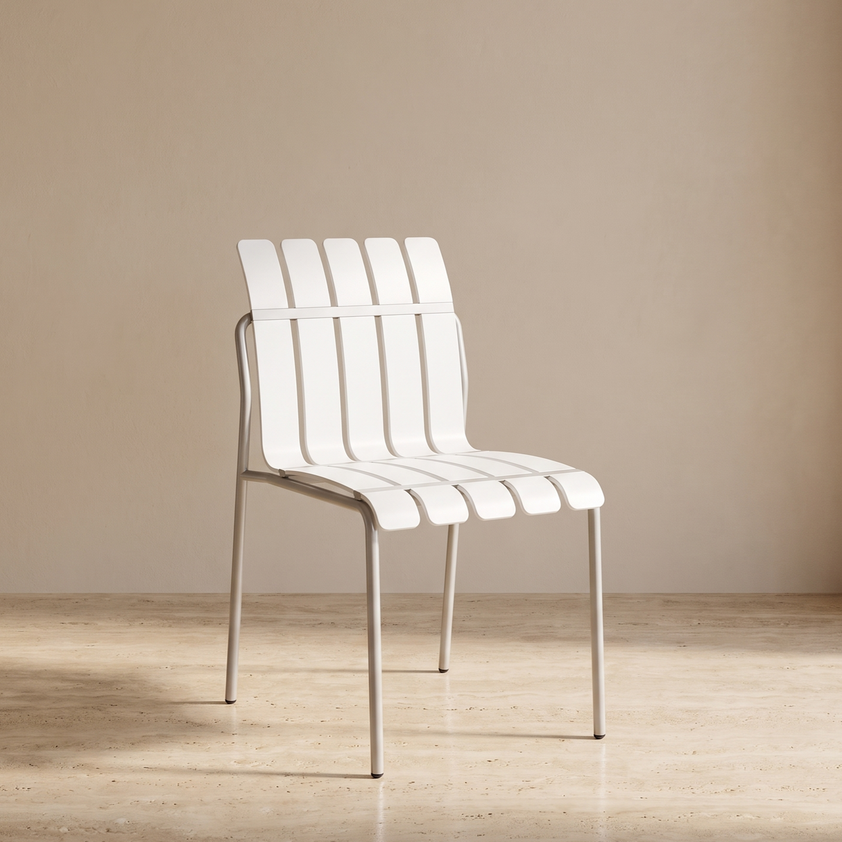 FY-860'' AURA Chair, Off-White and Grey Finish