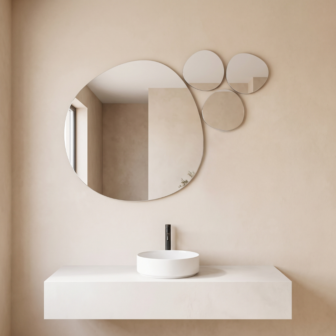 NC077'' Backlit Mirror, d= 100cm 3pcs d= 30cm/1pc