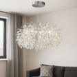 5083/D600'' 7 Light Chandelier, silver finish - JassourCo.