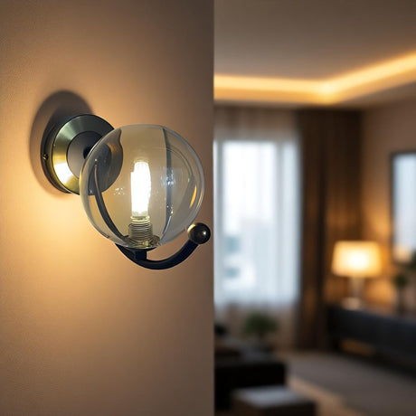 2207-1W'' 1 Light Wall Fixture, Gold Finish - JassourCo.