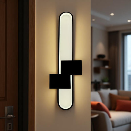 0703-bk Led Wall Light, Black Finish - JassourCo.