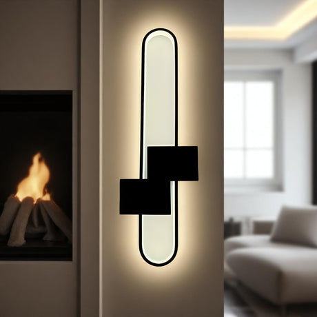 0703-bk Led Wall Light, Black Finish - JassourCo.