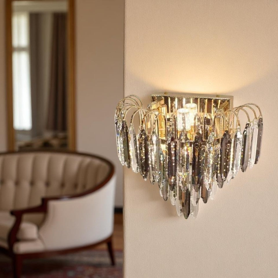8888/2'' 2 Light Wall Fixture, Gold Finish - JassourCo.